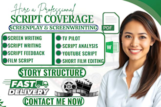 provide script screenplay coverage analysis note for movie script scriptwriting