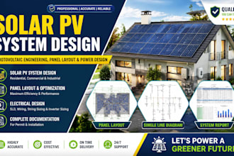 design solar pv system photovoltaic engineering panel layout and power design
