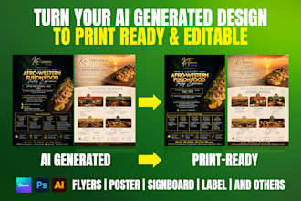 convert ai generated designs into print ready editable file