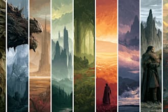 do fantasy book cover design, thriller book cover