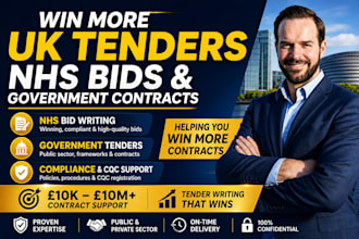 write winning UK tenders, nhs bids and cqc compliance proposals