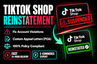 do tiktok shop reinstatement write tiktok shop appeal letter and remove tiktok
