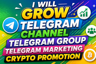 grow telegram channel, telegram groups, telegram marketing, crypto promotion