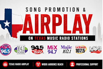 offer premium song promotion and airplay on texas radio