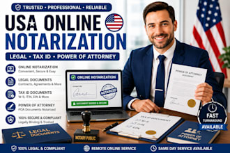do online notarization for legal documents USA document tax id power of attorney
