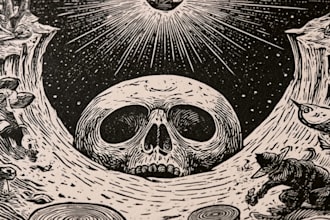 create a linocut illustration