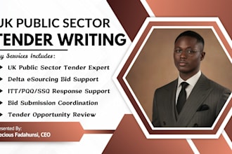 write UK public sector tenders and delta esourcing bid submissions