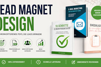 ich gestalte hochkonvertierende lead magneten und freebie pdfs
