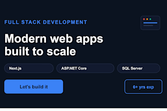 build a full stack app with next js