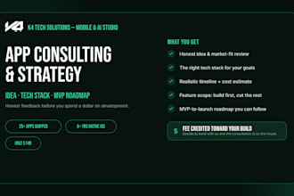 consult on your mobile app idea, strategy and tech stack