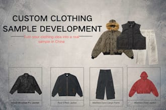develop custom clothing samples in china
