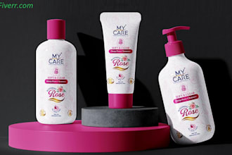 do minimalist cosmetics packaging and skin care product label design