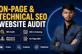 do technical SEO, on page, website audit and google indexing