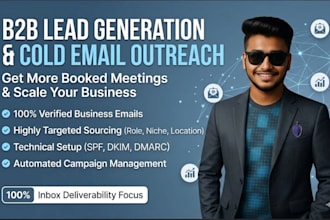 set up cold email outreach campaigns and b2b lead generation