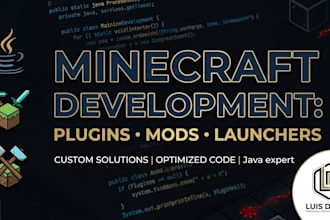 code custom minecraft plugins, mods or launchers
