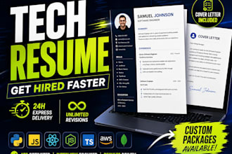 write a professional federal resume and ats cover letter