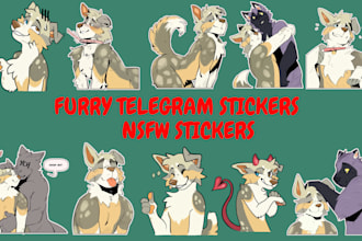 draw furry telegram sticker nsfw furry sticker art discord animated sticker pack