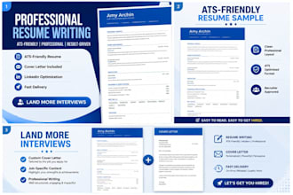 write a professional resume and cover letter