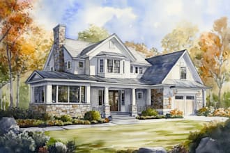 turn your home into watercolor painting