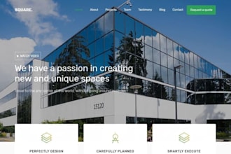 design construction company website, roofing website hvac and contractor website