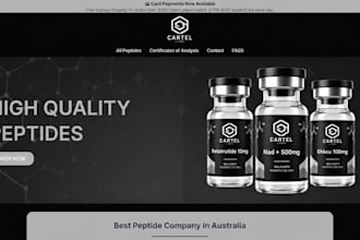 build peptide website peptide store research peptide woocommerce peptide website