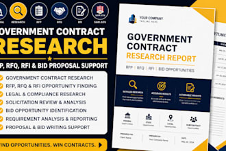 research government contracts, rfps, rfqs and help with winning proposals