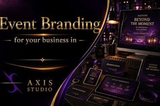 design professional event branding and promotional visuals