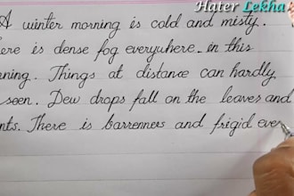 do professional handwriting and greeting cards design
