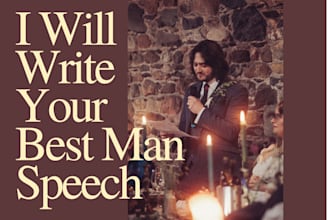 write your best man speech