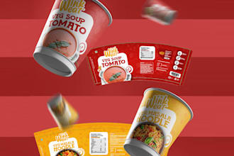 do premium coffee label, packaging, paper cup, sticker design