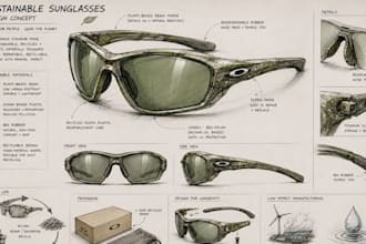 design eyewear 3d cad model for manufacturing and 3d printing