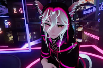 convert vrm, blender, fbx model to vrchat avatar for PC and quest