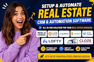 reel geeks, lion desk, resimpli carrot, wise agent, lofty, cloze real estate crm