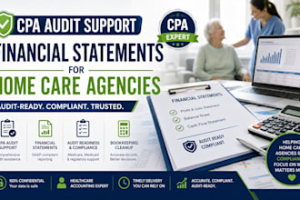prepare CPA audit support and financial statements for home care agencies