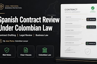review or draft your spanish contract under colombian law
