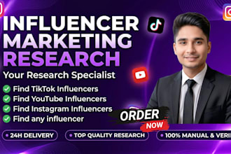 find of youtube and instagram influencer marketing research for your business