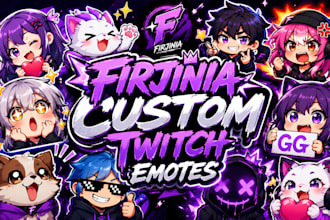 create premium twitch, kick and discord emotes in 24 hours