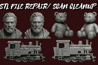 fix stl files repair mesh errors and edit 3d models for 3d printing and cad