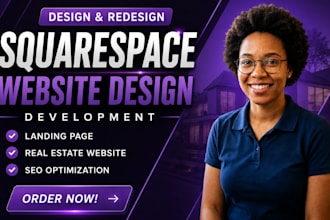 design squarespace real estate website redesign squarespace website development