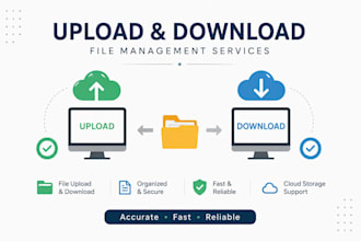 get file upload, download and data processing