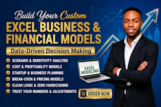 build a custom excel model for business and financial analysis