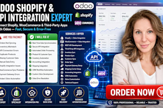 integrate odoo with shopify, woocommerce and third party apis