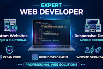 design responsive HTML CSS and javascript websites