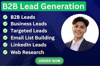 provide b2b lead generation, email list, linkedin lead generation service