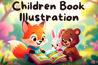 illustrate children book illustration picture book, storybook art and coverbook
