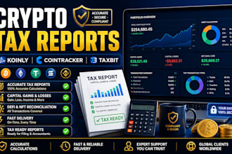 prepare accurate crypto tax reports using koinly, cointracker and taxbit