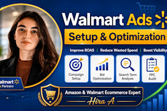 set up and optimize walmart ads campaigns to improve roas