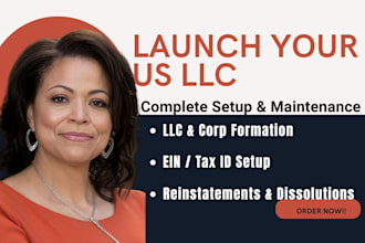 register us llc, dissolve llc, amendment, reinstate llc, c corp, s corp, and ein