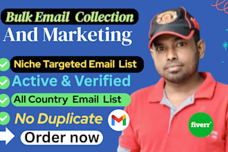 do bulk email collection for targeted email marketing