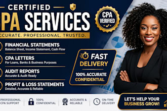prepare CPA letters, financial statements, and audit reports for compliance